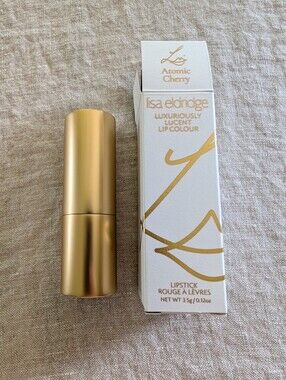 Brand New In Box Lisa Eldridge Luxuriously Lucent Lip Color Atomic Cherry